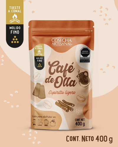 Café De Olla 400g,para Cafetera (filtro),cosecha Artesanal