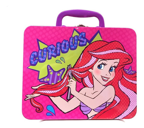 La Sirenita Ariel Disney Maletín De Metal Nuevo Original