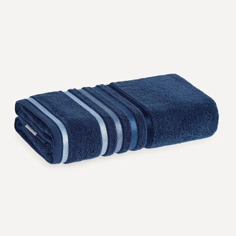 Toalha De Rosto Fio Penteado Lumina Cobalto Karsten Cobalto/azul