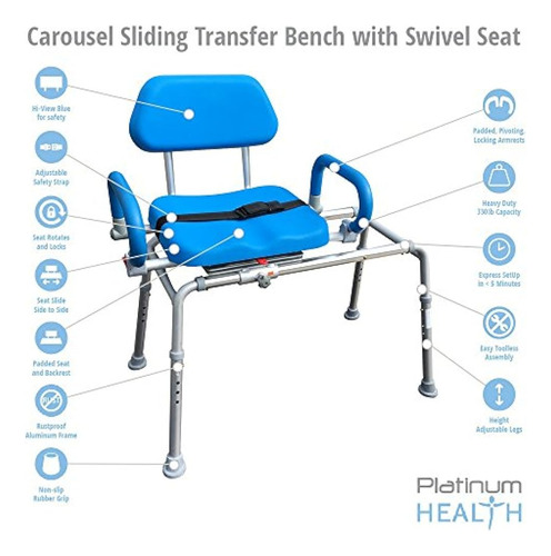 Banco De Transferencia Deslizable Con Asiento Giratorio Sill