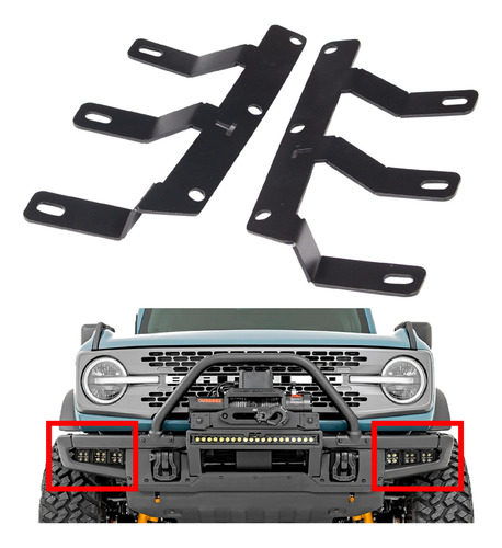 Soportes Brackets 6 Luces Led Para F150 Raptor 2021-2024