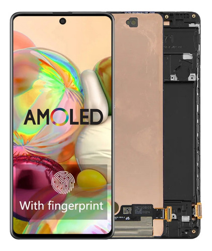 Pm Pantalla Táctil Lcd Amoled Con Marco For Samsung A71 A715