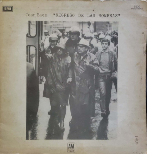 Disco Vinilo Regreso De Las Sombras Lp Nacional Todelec