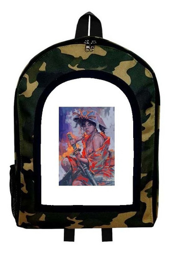 Mochila Camuflada Arte Japones Modelo A83