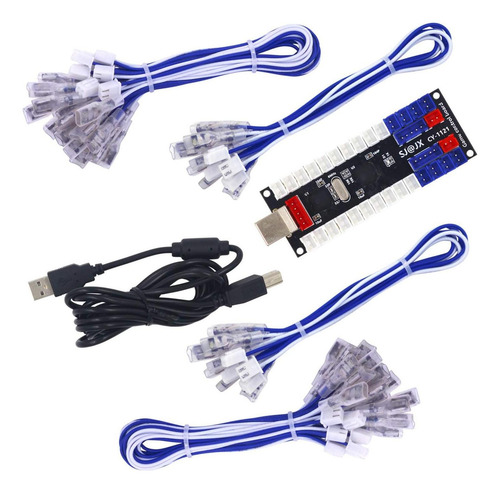 Controlador Usb Sj@jx 1121 Para 2 Jugadores Retro Pie
