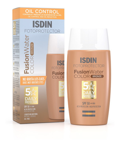 Isdin Fotoprotector Color Fusión Water 50spf Bronze Oil Free