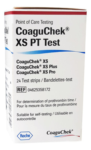 Coaguchek Xs Pt C/ 24 Tiras Reagentes