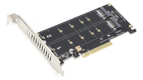 Adaptador Cartão Dual M.2 Nvme Ssd Para Pcie X8 M Disco Rígi