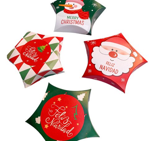 Cajitas Colgantes Navidad-cookies-galletas-11*11*2,5- X 4