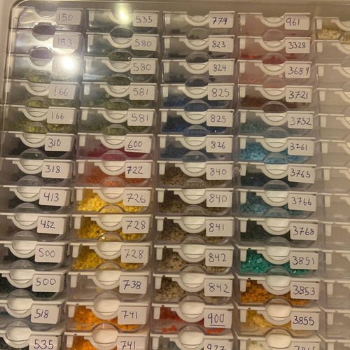 Cajas De Almacenamiento Con 78 Cuadrículas Para Pintura Con