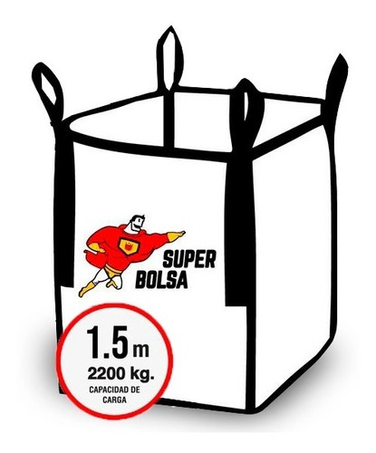 Super Bolsa Escombro 1,5mt2 2200kg - Ferrejido