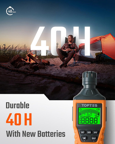 Detector Monoxido De Carbono Portatil Alarma Audible Visual