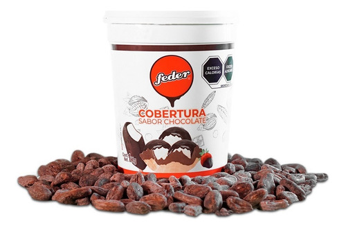 1 Kg Cobertura De Chocolate Feder Excelente Sabor Y Calidad