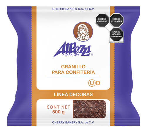 Granillo De Chocolate Alpezzi Varios Colores 500 Gr.