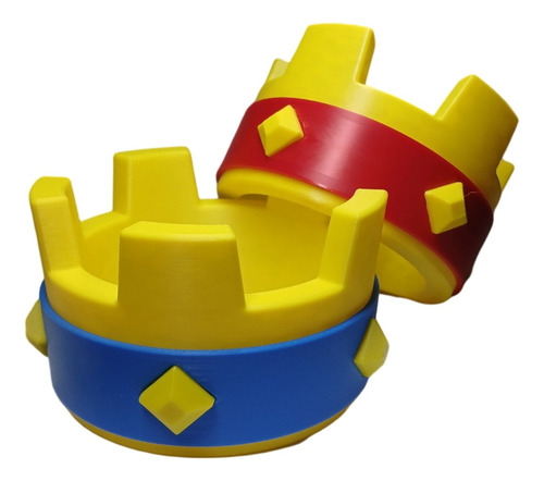 Set Coronas Clash Royal Juguete Bloques Amarillo Azul Rojo
