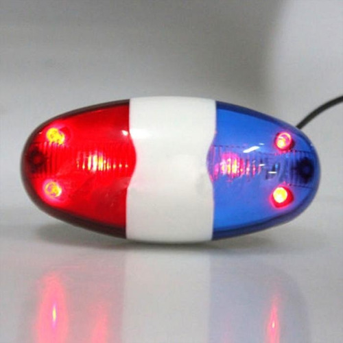 . 6 Led Luz Electronica Sirena Bicicleta Timbre +4 Sirena1