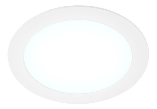 Imagen 1 de 6 de Panel Led De Incrustar, Redondo 12w Luz Fría, Interior