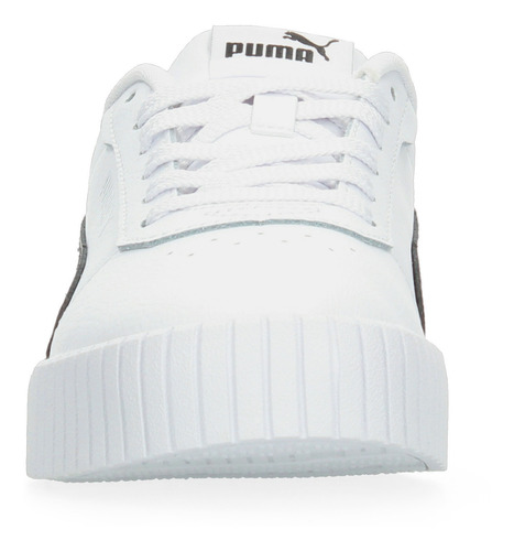 Tenis Dama Puma Carina 2.0 Blanco Casual Básico Cintas Ajustables Cómodo Para Mujer