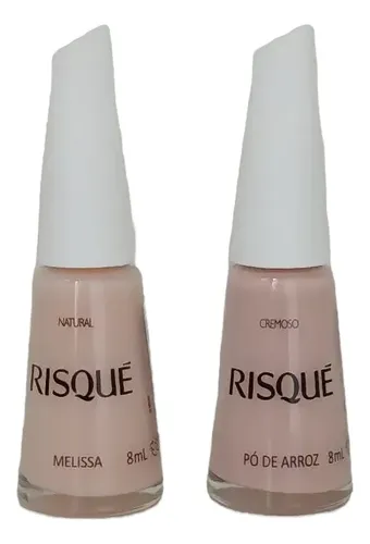 Kit Esmalte Risque Melissa + Pó De Arroz 8 Ml Melissa - Pó De Arroz