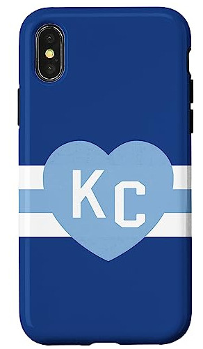 Funda Para iPhone X/xs Kansas City Royal Azul Plastico