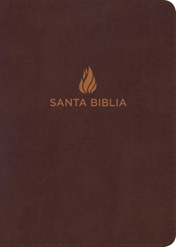 Nvi Biblia Compacta Letra Grande Marron, Piel Fabricada Con 