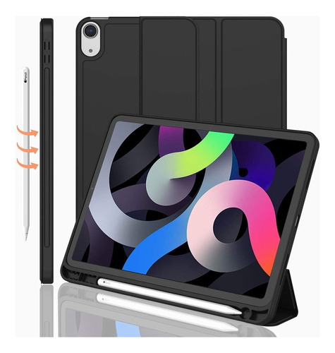 Funda Para iPad Air 5a Generacion 2022 Y 4ta Gen 2020 Negra