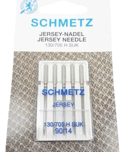 Agujas Schmetz Jersey 130/705 N° 90/14 Original X5 Unidades