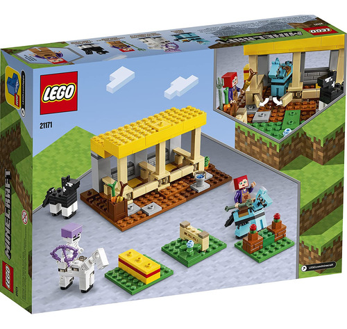 Kit De Construcción Lego Minecraft El Establo De Caballos 21