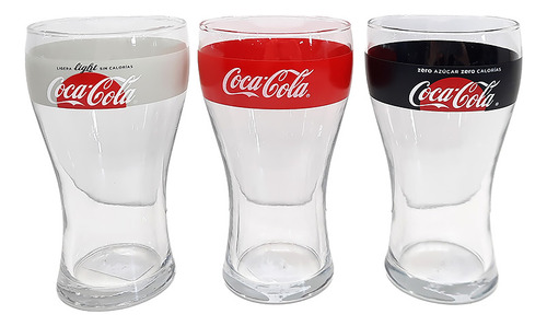 Conjunto 3 Copos Coca-cola Long 470ml 1705542 - Globimport