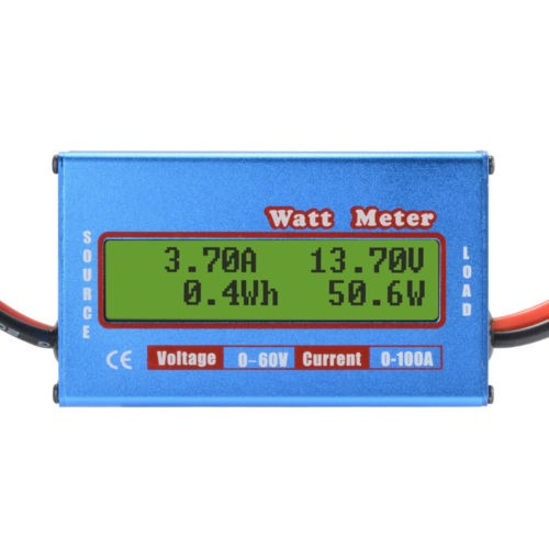 Lcd Digital 60v100a Watt Medidor Potencia Voltios Amp Medido