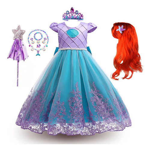 Disfraz De Sirena De Halloween Para Niñas, Vestido De Prince