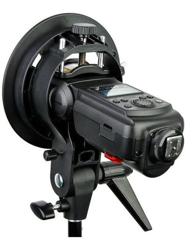Imagen 4 de 5 de Rotula Soporte Godox P/ Speedlite S-type Montura Bowens-