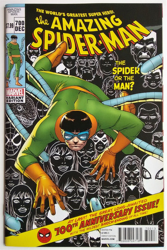 Amazing Spiderman 700 Marvel Comics 2013 Var. 3a Impresion (Usado)