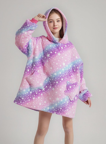 . Sudadera Cobija Hoodie Con Capuch Afelpada Calientita Niño