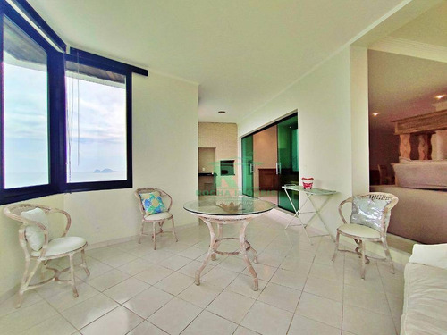 Imagem 11 de 30 de Apartamento Frente Ao Mar, Vista Para O Mar, Área De Lazer, 3 Dormitórios Sendo 2 Suítes, 2 Vagas De Garagem, Praia Das Pitangueiras, Guarujá/sp. - Ap4187