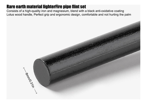 Conjunto De Iniciadores De Fogo Flint Fire Starter P