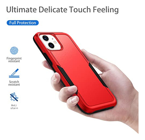 Funda Para iPhone 12 12 Pro Rojo