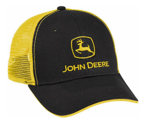 John Deere Gorra Trailero Malla Lp69091 Negro Amarillo