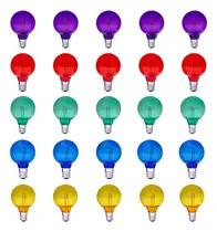 Comprar Pack X10 Lamparas Colores Para Guirnalda Simona E12 Vidrio