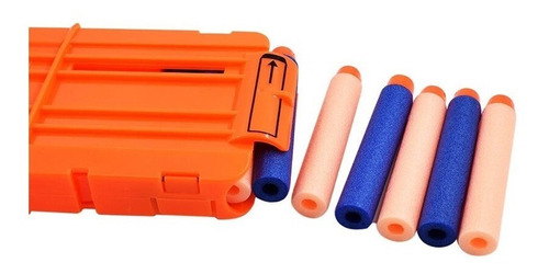Clip De Recarga Rápida Para 12 Dardos+50 Nerf Serie Elite Azul