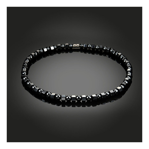 Imagen 3 de 7 de Collar Magnético Negro Imán Terapia Salud Collares