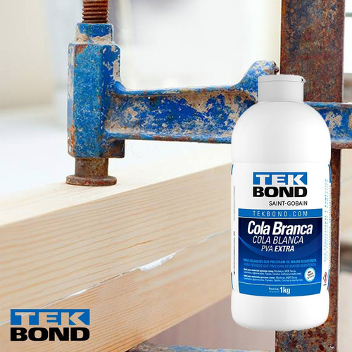 Adhesivo Blanco Pva Extra Fuerte Tekbond 1kg Pegamento Color Blanco