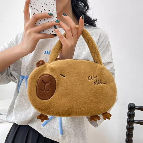 / Bolso De Peluche De Capibara, Adorable Bolso De Capibara