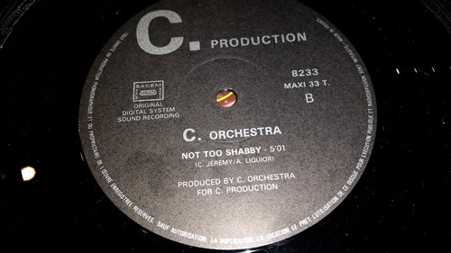 C Orchestra Baby Love Vinilo Francia Excelente Tema 89 (Usado)