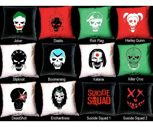 Almohadones Suicide Squad - Escuadrón Suicida Joker H. Quinn