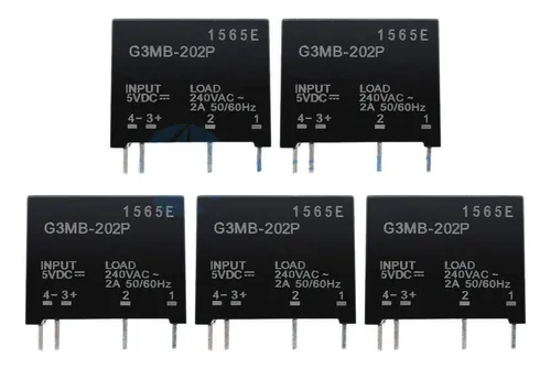 comprar Modulo Rele Estado Solido G3mb-202p Dc-ac Pcb Ssr 5 V Dc Out