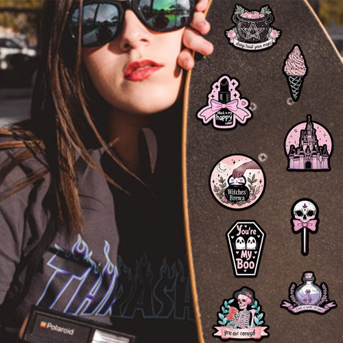 50 Peças De Adesivos De Grafite Gótico Diy Perfect Gift