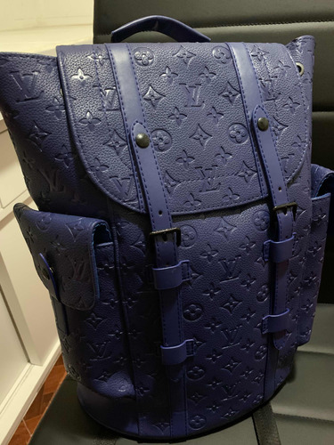 Mochila Louis Vuitton Christopher Pm De Piel Urbana Para Adultos, Reforzada, Impermeable, Capacidad 3 Bolsillos.