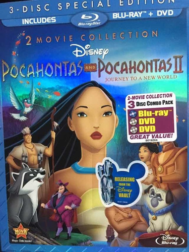 Blu-ray Pocahontas 1 & 2 Nuevo Sellado