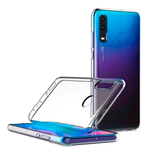 Funda Estuche Forro Transparente Compatible Huawei P30 Lite